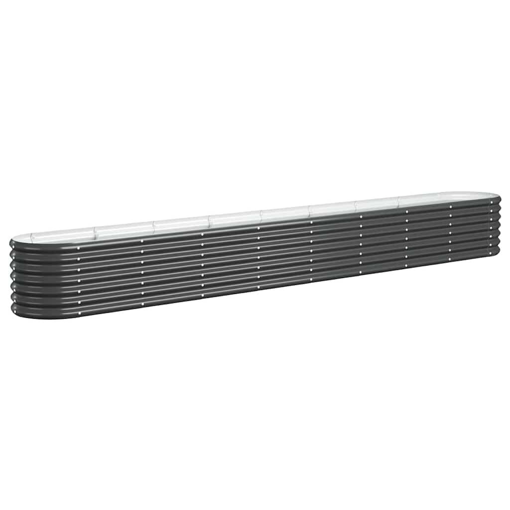 Plantenbak Staal Antraciet 332x40x36 cm - 34% Korting