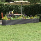 Plantenbak Staal Antraciet 332x40x36 cm - 34% Korting
