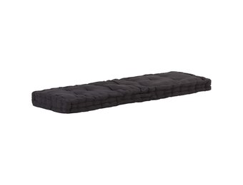 Palletvloerkussen 120x40x7 cm Katoen Zwart - 34% Korting