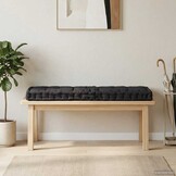 Palletvloerkussen 120x40x7 cm Katoen Zwart - 34% Korting