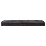 Palletvloerkussen 120x40x7 cm Katoen Zwart - 34% Korting