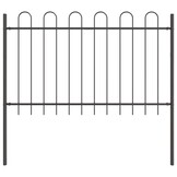 vidaXL Tuin Hek 59% Korting - Grijs 1.7x1.5m Poedergecoat Staal