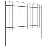 vidaXL Tuin Hek 59% Korting - Grijs 1.7x1.5m Poedergecoat Staal
