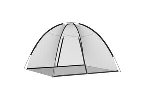 Klamboe met Deuren Zwart - 200x180x135 cm (34% Korting)