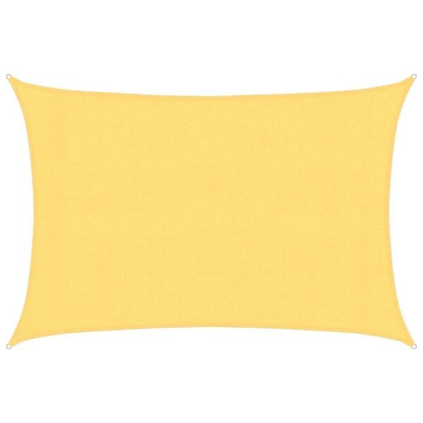 vidaXL Zonnezeil 160 g/m² 3x4 m HDPE beige
