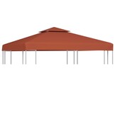 vidaXL Prieeldak 2-laags 3x3m Terracotta - 33% Korting!