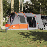 vidaXL Autotent 2-persoons waterdicht grijs en oranje