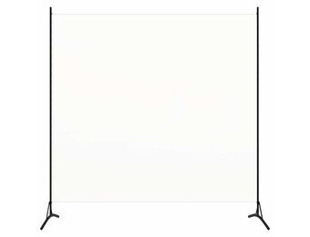 Wit Kamerscherm 1 Paneel 175x180 cm Stof - 33% Korting