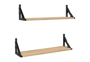 Wandschappen Set (2 stuks) 60cm Sonoma Eiken - 33% Korting