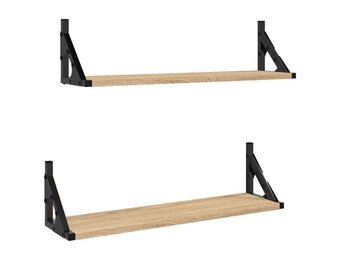 Wandschappen Set (2 stuks) 60cm Sonoma Eiken - 33% Korting