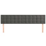 2 Hoofdborden 80x5x78/88 cm Donkergrijs Fluweel - 34% Korting