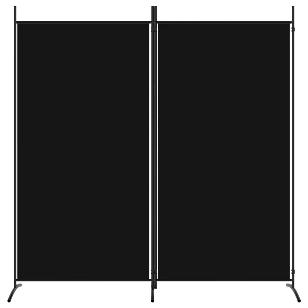 Kamerscherm met 2 Panelen (175x180 cm) - Zwart, 33% Korting