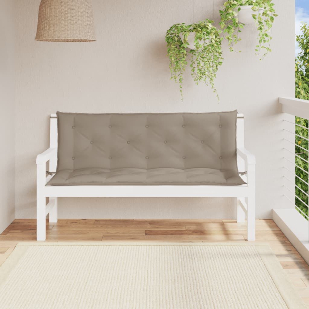 VidaXL Tuinbankkussens Taupe (2 stuks, 150x50cm) - 34% Korting