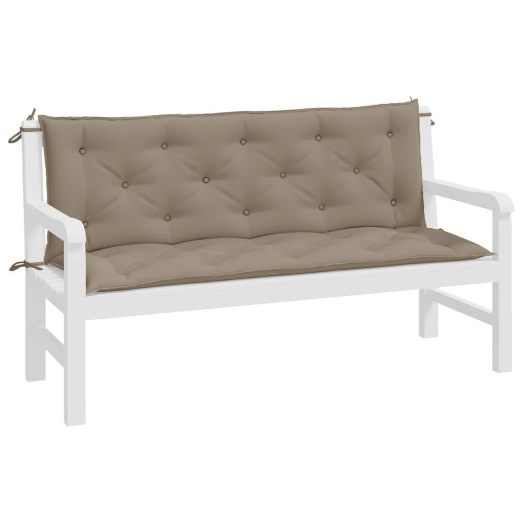 VidaXL Tuinbankkussens Taupe (2 stuks, 150x50cm) - 34% Korting