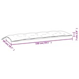 VidaXL Tuinbankkussens Taupe (2 stuks, 150x50cm) - 34% Korting