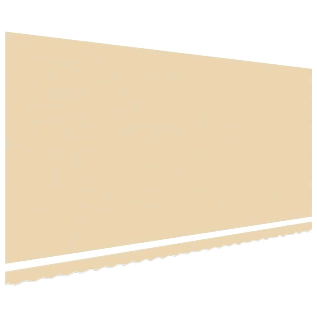 vidaXL Vervangingsdoek voor luifel 600x350 cm polyester crèmekleurig