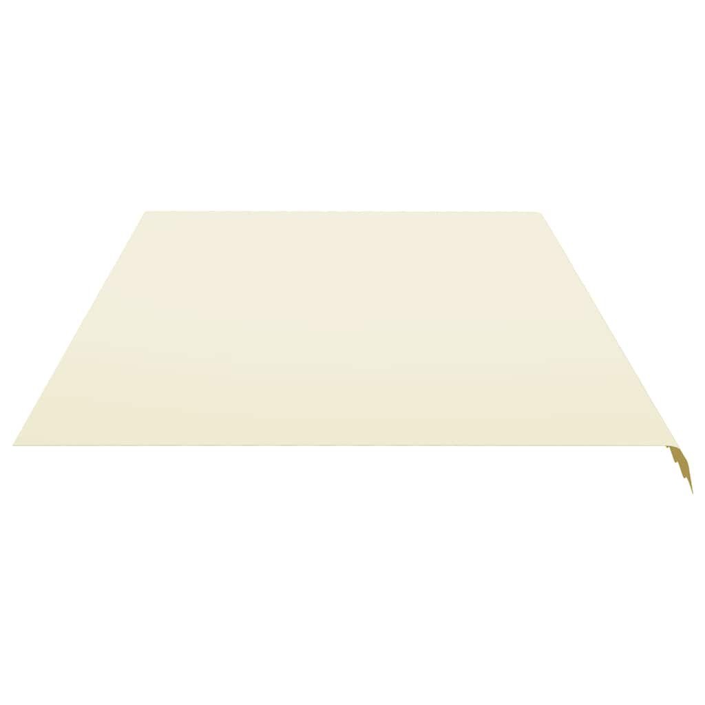 vidaXL Vervangingsdoek voor luifel 600x350 cm polyester crèmekleurig