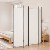 Wit Kamerscherm 4 Panel, 200x200 cm, Inklapbaar - 33% Korting