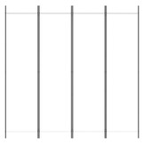 Wit Kamerscherm 4 Panel, 200x200 cm, Inklapbaar - 33% Korting