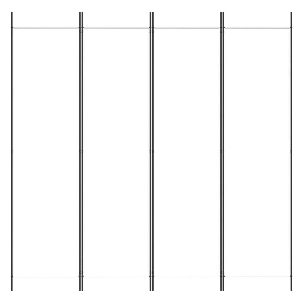 Wit Kamerscherm 4 Panel, 200x200 cm, Inklapbaar - 33% Korting