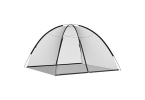 vidaXL Klamboe met deuren, 200x200x135 cm, Zwart - 34% Korting