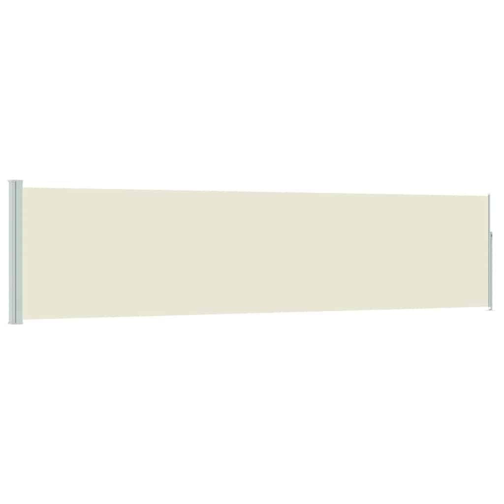 Uittrekbaar Tuinscherm Crème 120x500 cm - 34% Korting