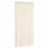 Vliegengordijn 90x200 cm Beige/Wit - 34% Korting!