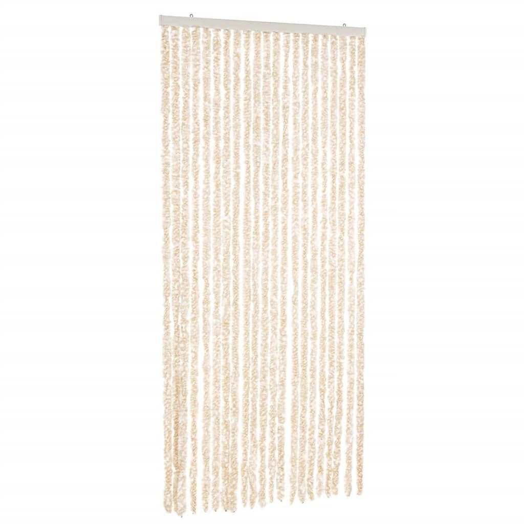 Vliegengordijn 90x200 cm Beige/Wit - 34% Korting!
