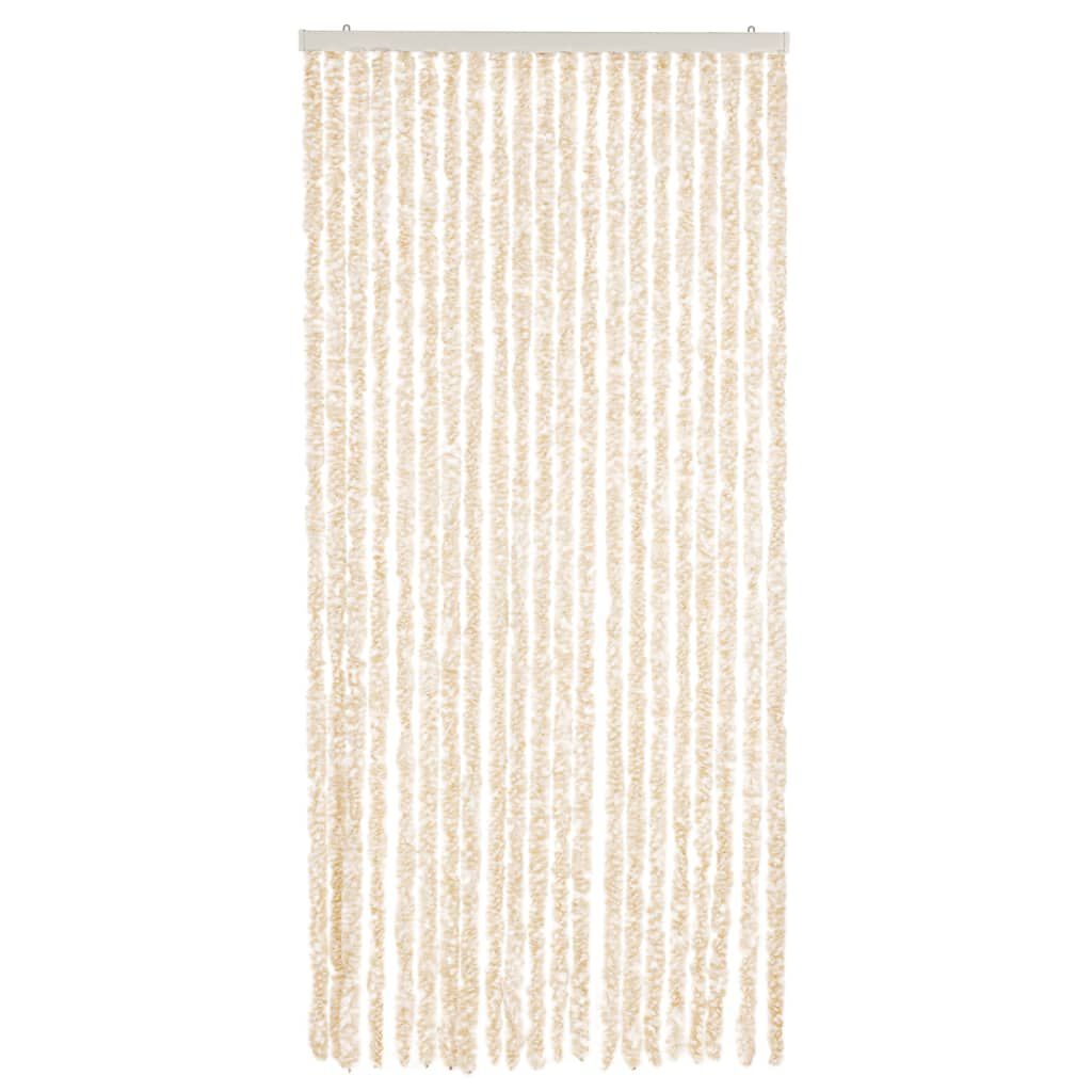 Vliegengordijn 90x200 cm Beige/Wit - 34% Korting!