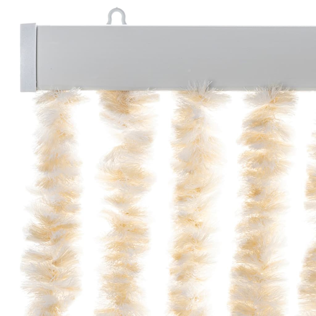 Vliegengordijn 90x200 cm Beige/Wit - 34% Korting!