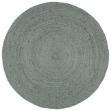 VidaXL Handgemaakt Rond Jute Vloerkleed Olijfgroen 180 cm - 34% Korting