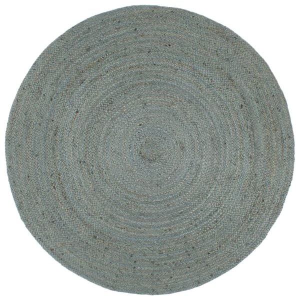 VidaXL Handgemaakt Rond Jute Vloerkleed Olijfgroen 180 cm - 34% Korting