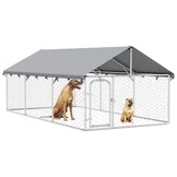 Hondenkennel Buiten met Dak 400x200x150 cm - 35% Korting
