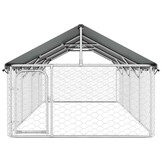 Hondenkennel Buiten met Dak 400x200x150 cm - 35% Korting