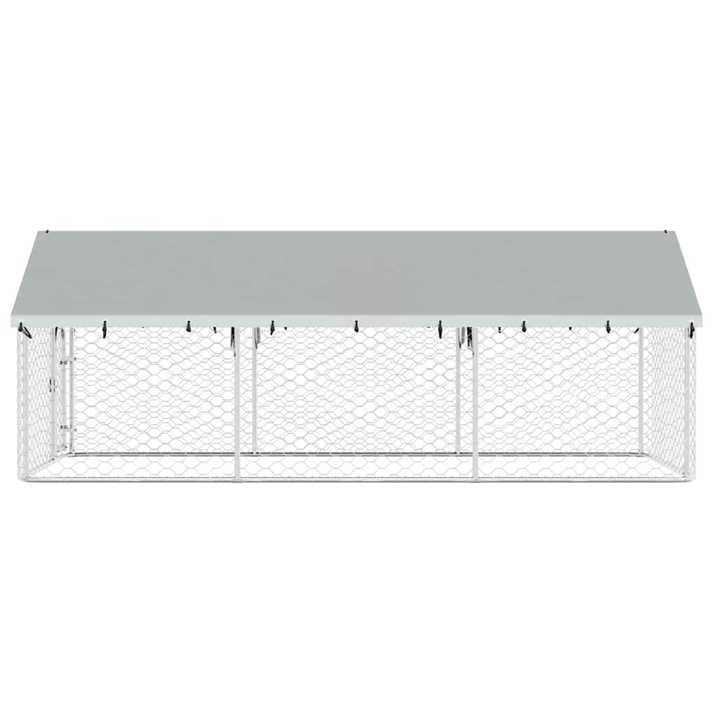 Hondenkennel Buiten met Dak 400x200x150 cm - 35% Korting