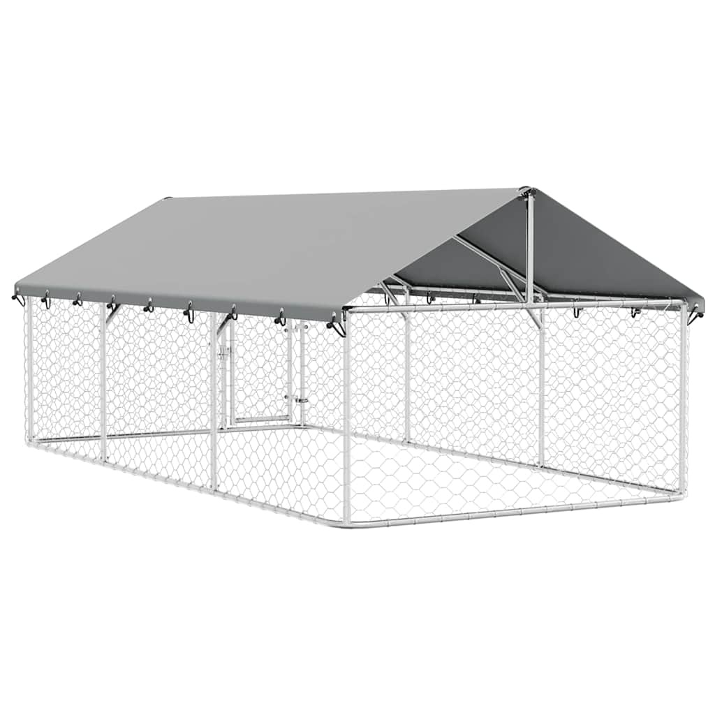 Hondenkennel Buiten met Dak 400x200x150 cm - 35% Korting