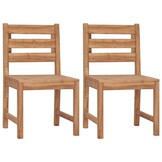 VidaXL Tuinstoelen 2 stuks Massief Teakhout - 35% Korting