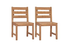 VidaXL Tuinstoelen 2 stuks Massief Teakhout - 35% Korting