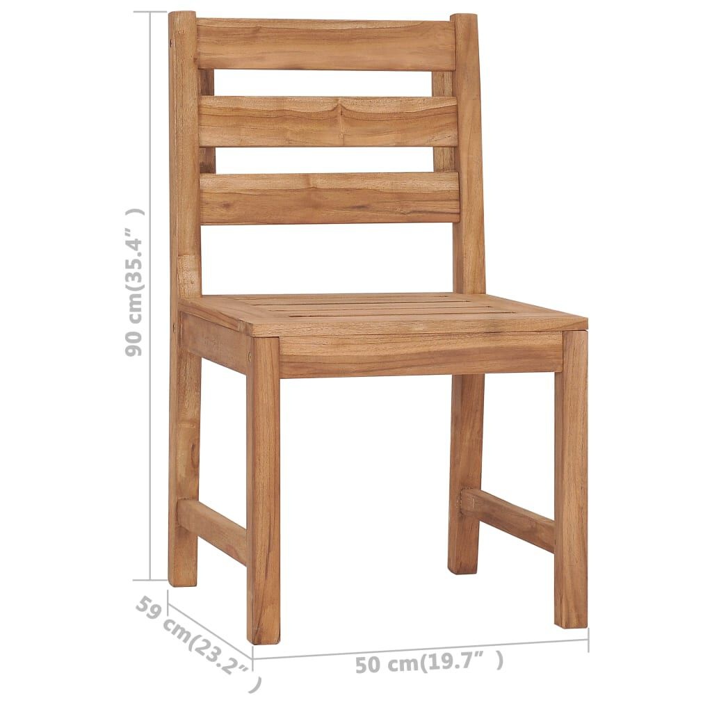 VidaXL Tuinstoelen 2 stuks Massief Teakhout - 35% Korting