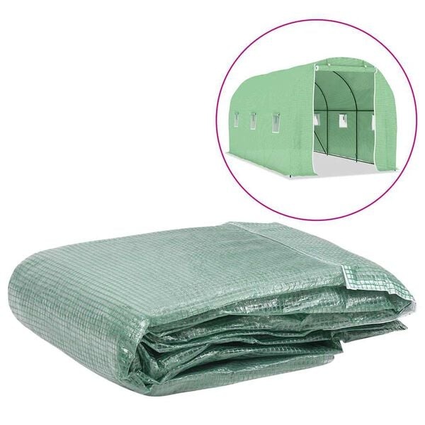VidaXL Kas Hoes Vervangend Groen (9m²) - 30% Korting