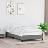 Donkergrijs Bedframe van Stof - 90x200 cm - 29% Korting