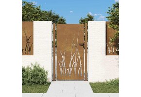 Cortenstaal Tuinpoort 105x180 cm Grasontwerp met 55% Korting