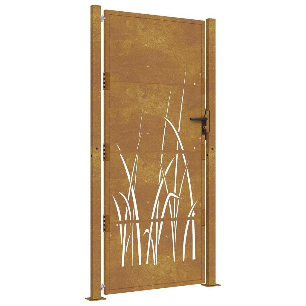 Cortenstaal Tuinpoort 105x180 cm Grasontwerp met 55% Korting