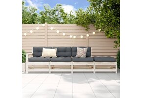 Loungeset Grenenhout Wit - 35% Korting