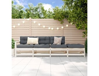 Loungeset Grenenhout Wit - 35% Korting