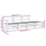 Loungeset Grenenhout Wit - 35% Korting
