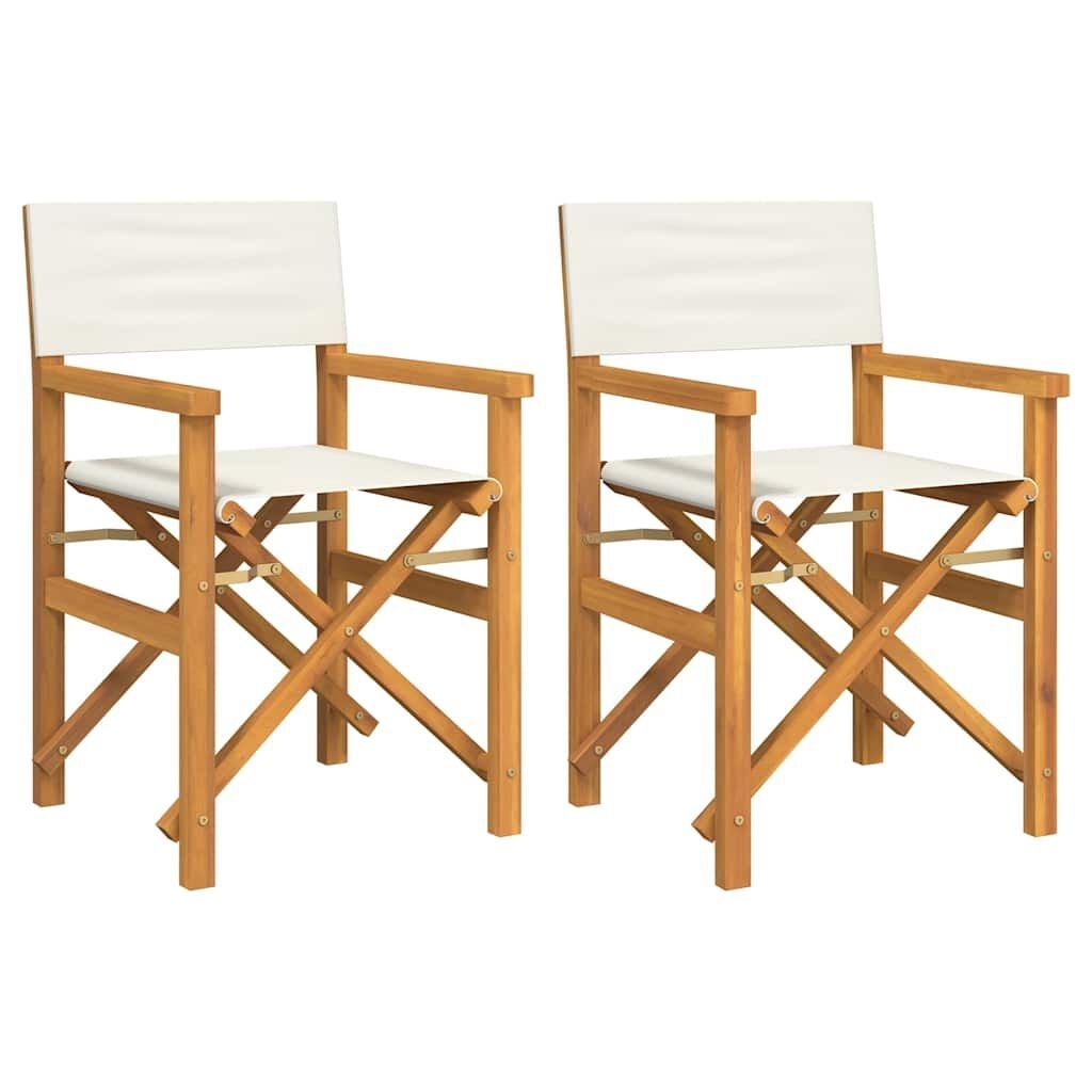 2x Regisseursstoelen Massief Teakhout 35% Korting