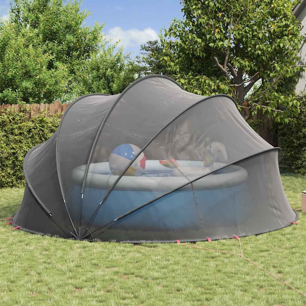 vidaXL Zwembadkoepel Zwart 546x516x250cm - 41% Korting