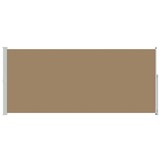 Uittrekbaar Zijscherm 180 x 500 cm Taupe - 34% Korting!