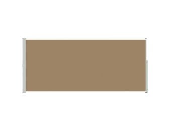 Uittrekbaar Zijscherm 180 x 500 cm Taupe - 34% Korting!